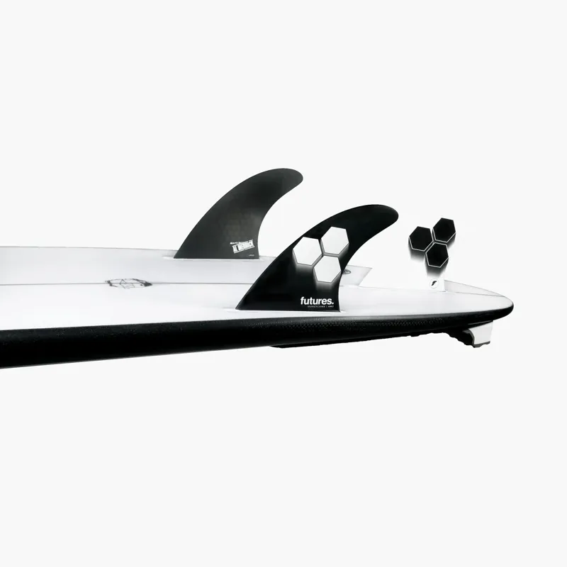 Futures FAM2 Honeycomb Tri Fin Set Black/White-2